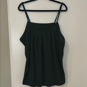 SHEIN Green Pleated Camisole Top